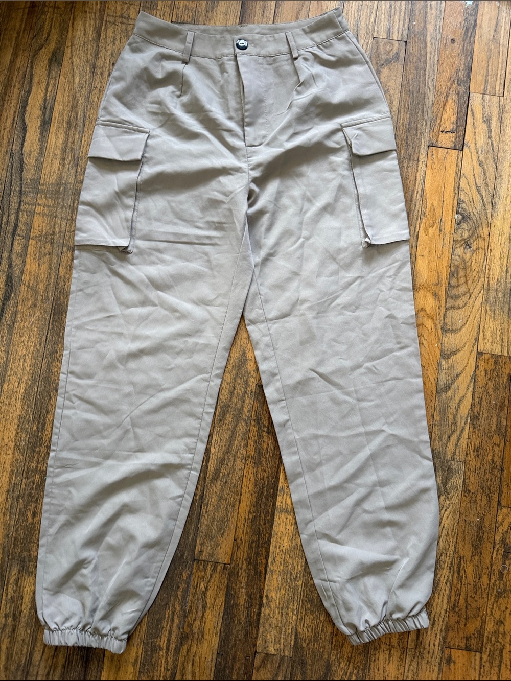 SHEIN Beige Cargo Jogger Pants